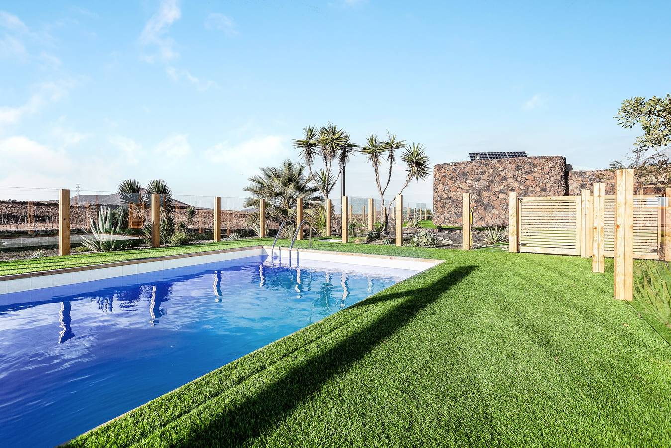 Splendida Villa "Tranquila" con vista mare, vista montagna, piscina, giardino e terrazza in La Oliva, Fuerteventura
