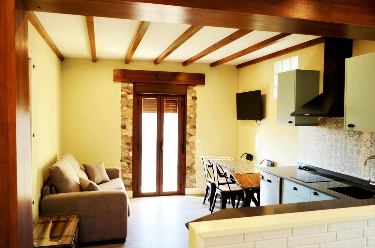 Geheel appartement, Apartamentos La Rosa y El Pastor in Guijo de Santa Bárbara, Cáceres en omgeving