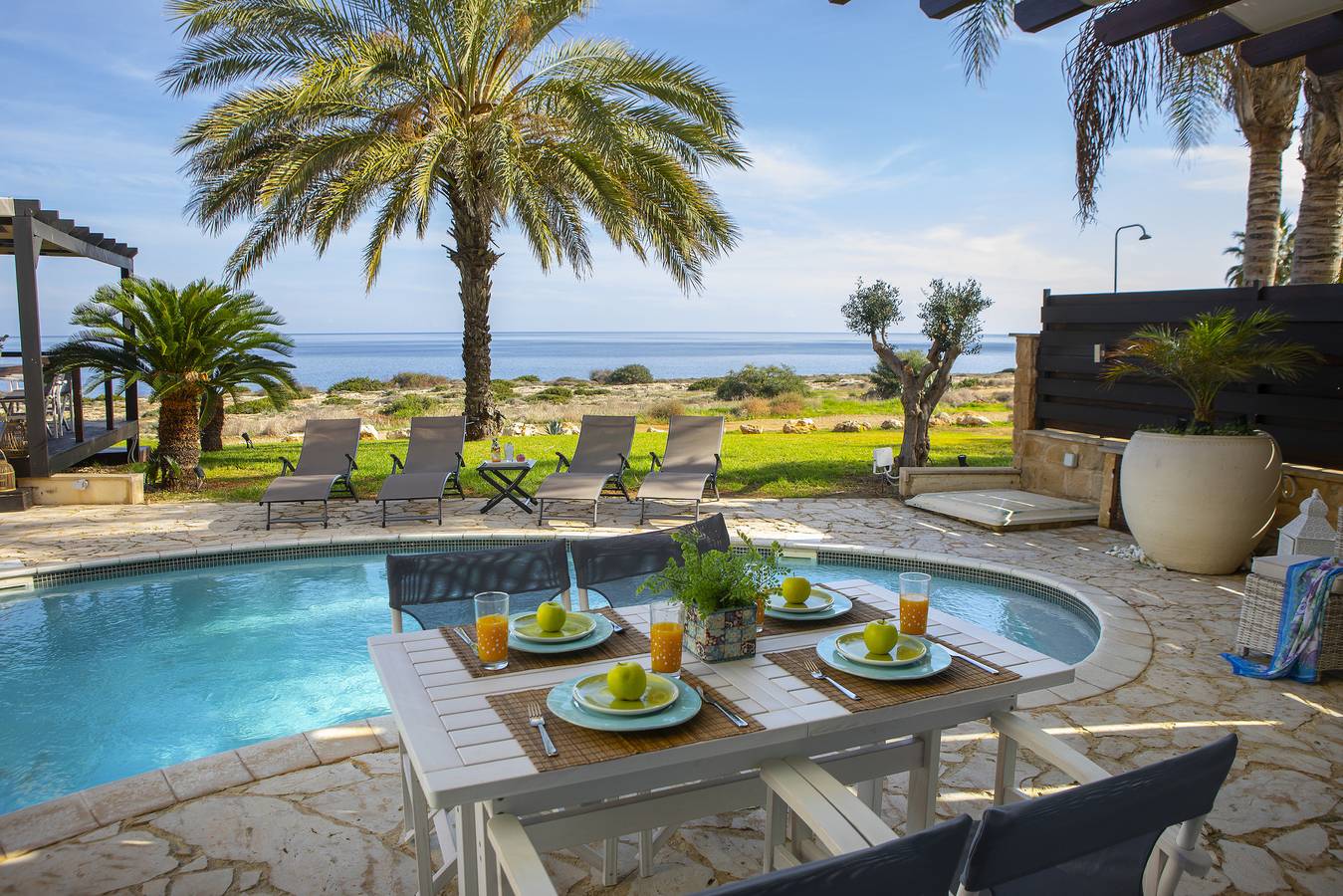 El Greco Seafront Villa in Protaras, South Cyprus