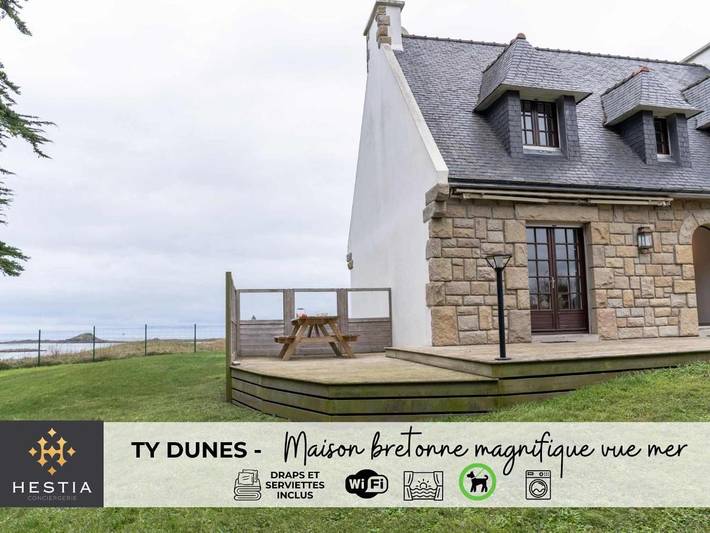 Maison de vacances pour 4 personnes, avec terrasse et jardin, animaux acceptés