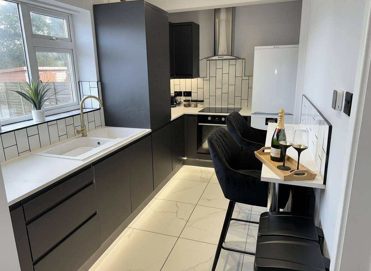 3-Bed House, Sleeps 5, Free Parking in Walsall, Birmingham Area