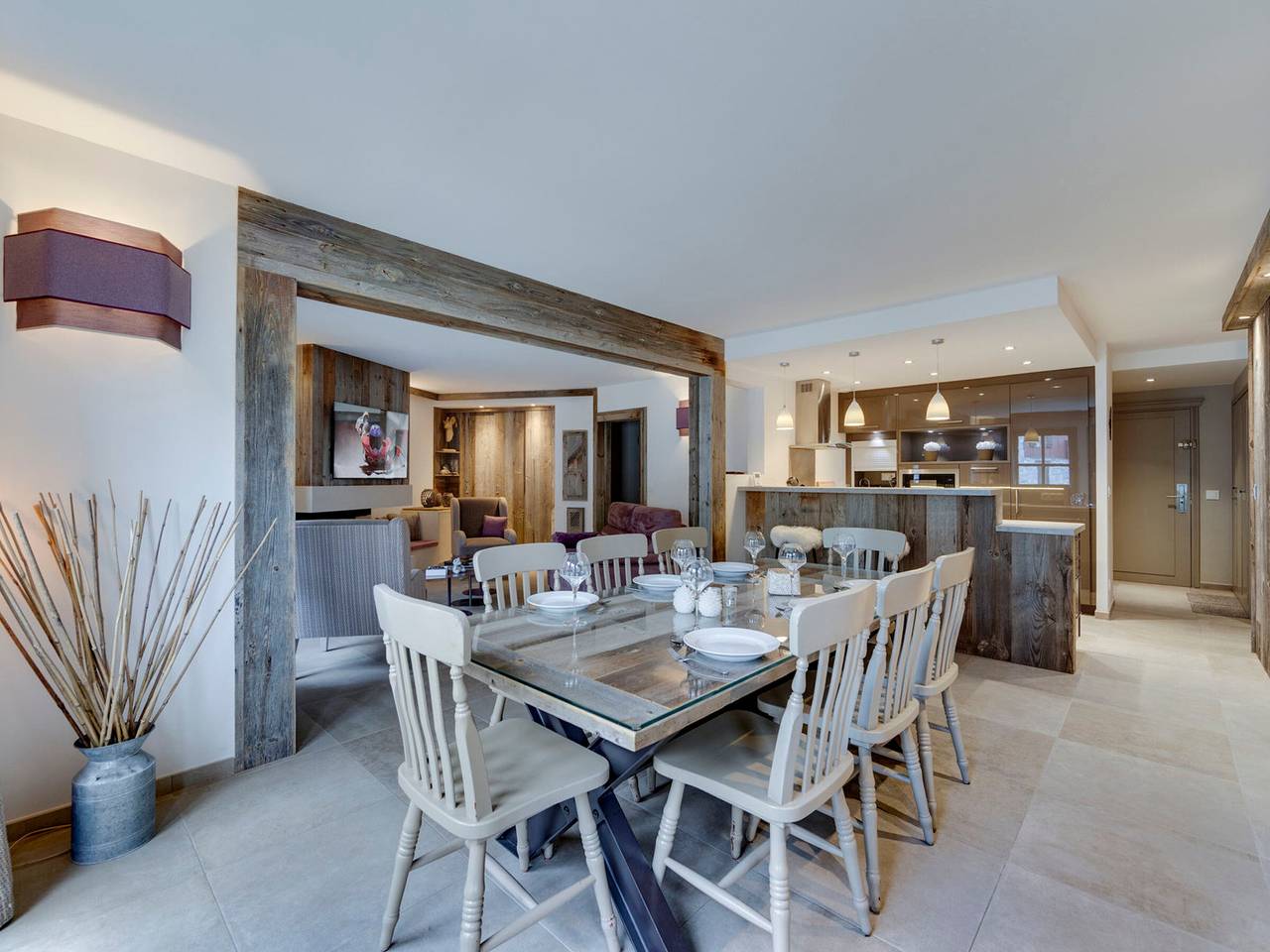 Geheel appartement, Duplex on the slopes with fireplace and spa in Arc 1950, Bourg-Saint-Maurice