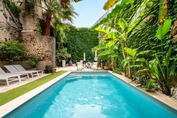 Location de vacances pour 12 personnes, avec jardin et piscine, animaux acceptés à Saint-Thibéry