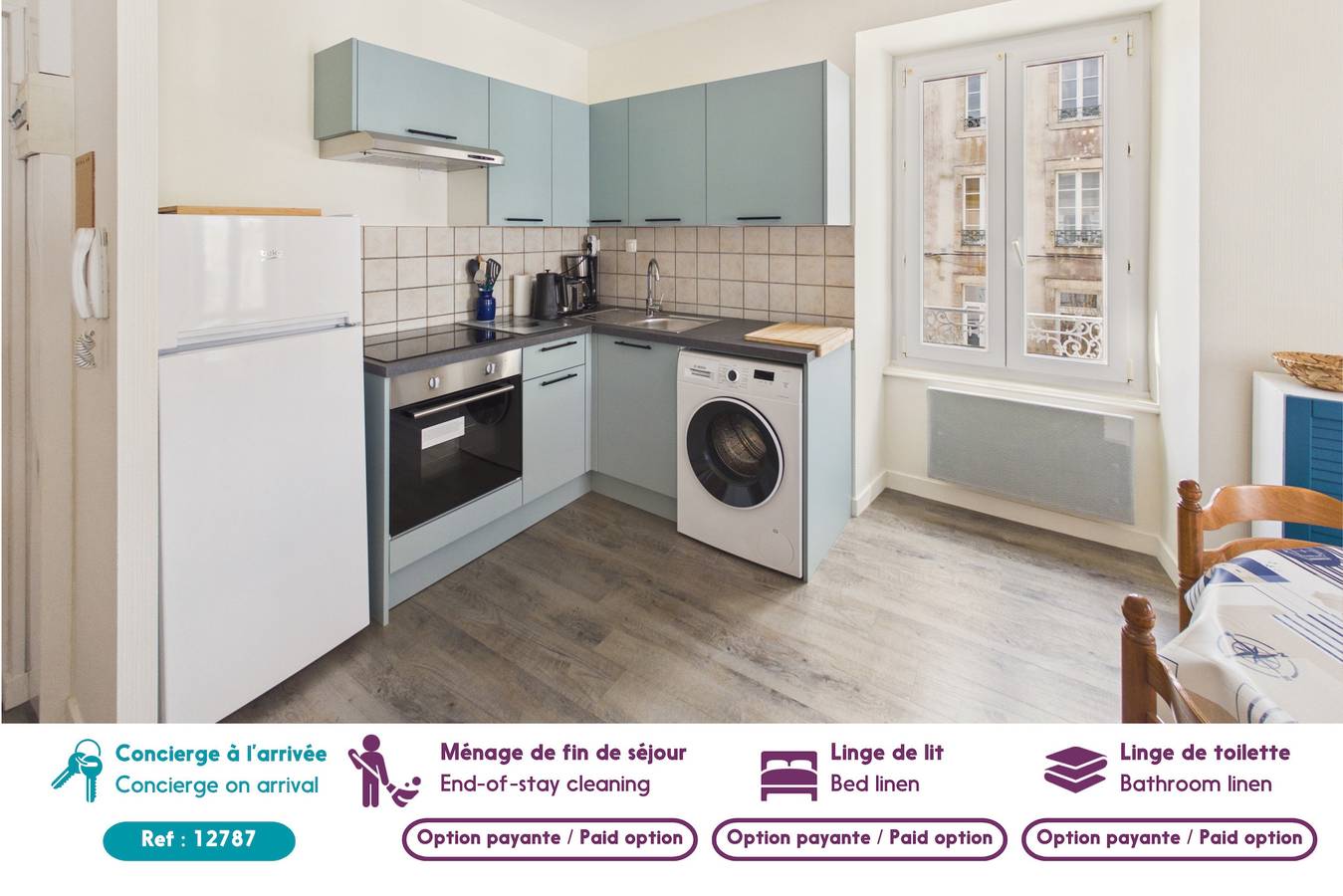 Ganze Wohnung, Charmant duplex pour 2 en plein centre ville in Pont-l'Abbé, Côte de Cornouaille