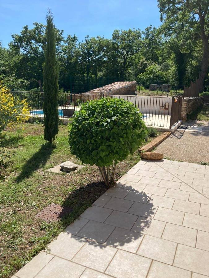 Location de vacances pour 6 personnes, avec vue et terrasse ainsi que piscine et jardin, animaux acceptés à Flassan - 4