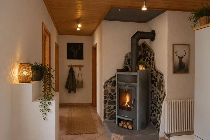 Hütte für 4 Personen, mit Balkon und Terrasse sowie Garten und Ausblick in Lermoos
