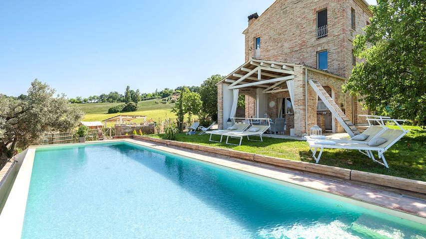 Villa für 5 Personen, mit Garten in Marche