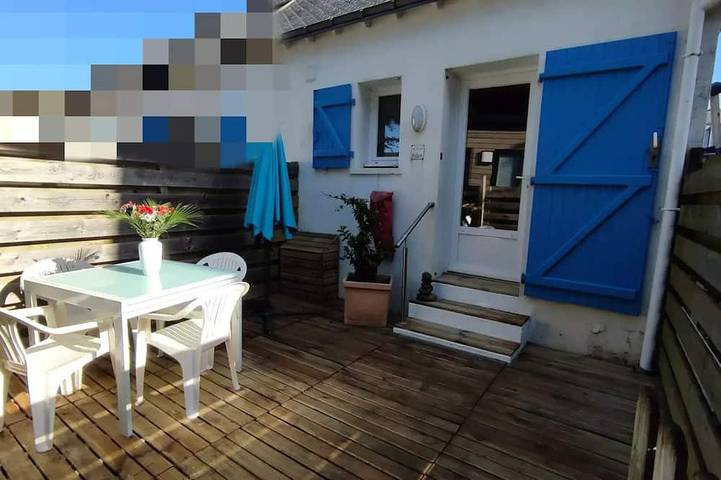 Cottage pour 6 personnes, avec terrasse à Mesquer