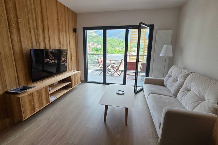 Gîte pour 3 personnes, avec Balcon et Terrasse dans Serre Chevalier