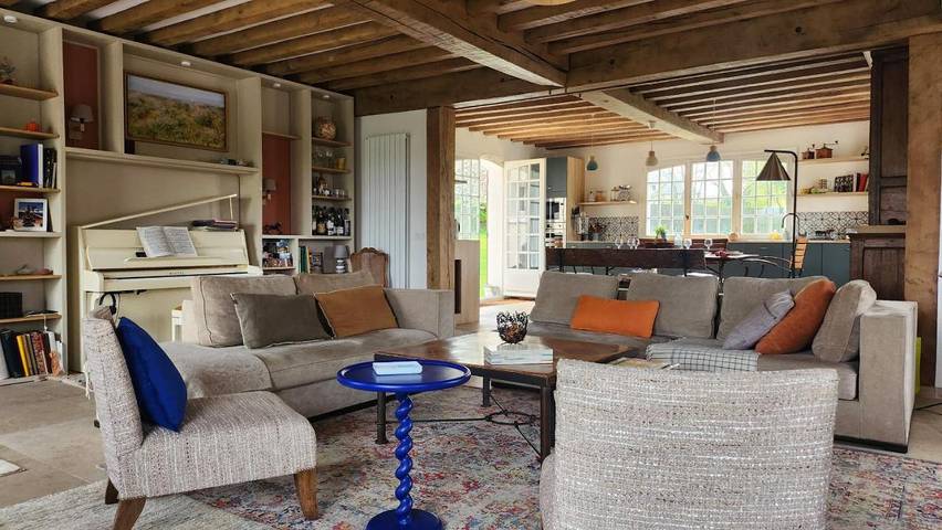 Location de vacances pour 10 personnes, avec vue et jardin, animaux acceptés à Gonneville-sur-Mer - 4