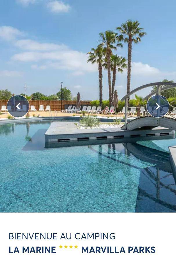 Camping pour 6 personnes, avec Terrasse et Piscine dans Plage de l'Espiguette