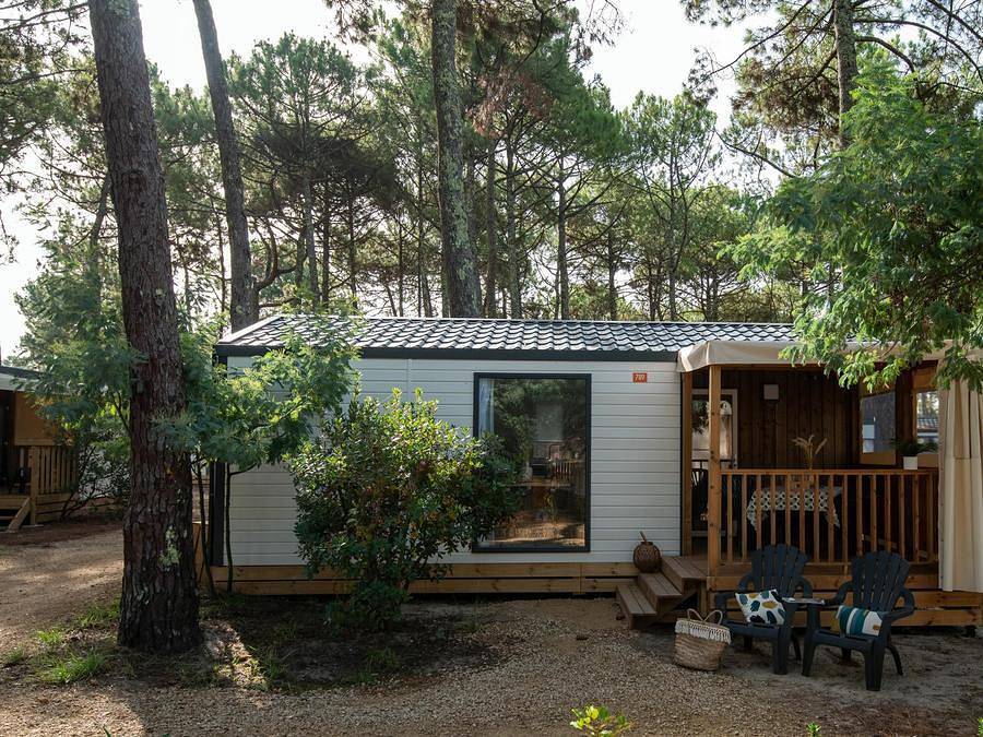 Camping Campéole Navarrosse Plage - Mobilhome 4 personas - Bergamo Comfort Aire acondicionado in Biscarrosse, Côte d’Argent