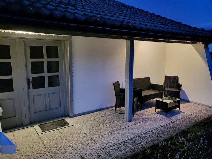 Ferienwohnung für 6 Personen, mit Balkon und Balkon/Terrasse sowie Terrasse und Garten in Lindberg