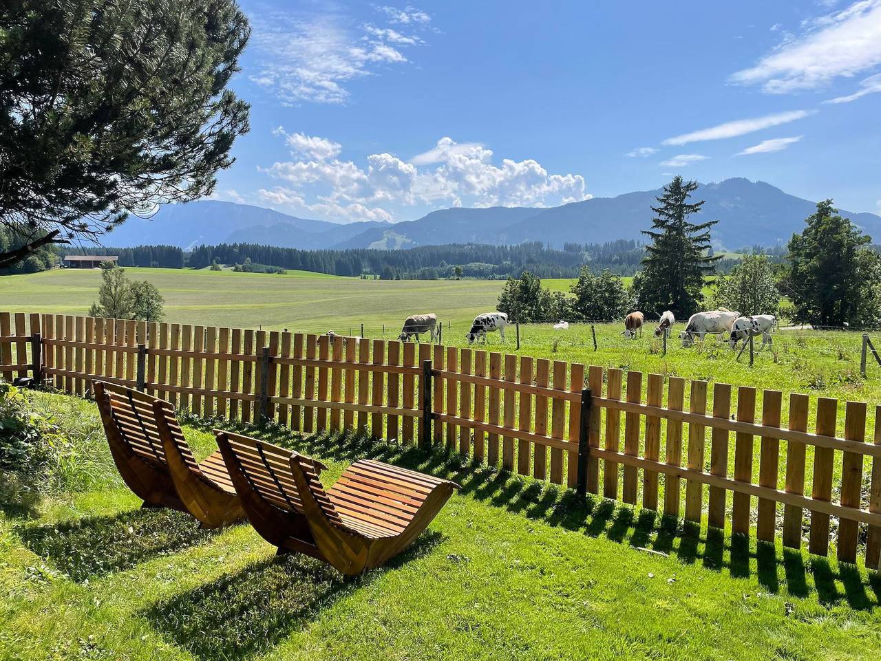 Ganze Ferienwohnung, Alpen Panoramahof - Ferienwohnung, 2 Schlafzimmer, Bad + Dusche/Wc in Nesselwang, Bayerisch Schwaben