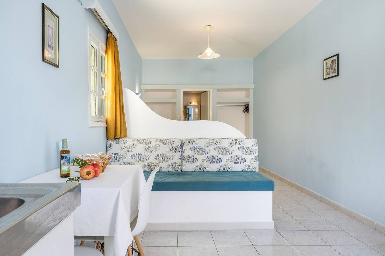 Monolocale intero, Monolocale 'Triple No 1' con vista mare, Wi-Fi e aria condizionata in Scarpanto