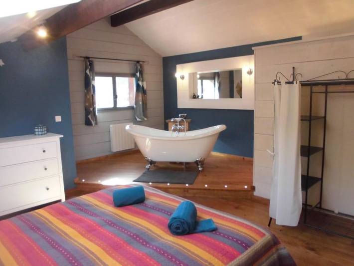 Appartement de vacances pour 2 personnes, avec vue ainsi que terrasse et jardin