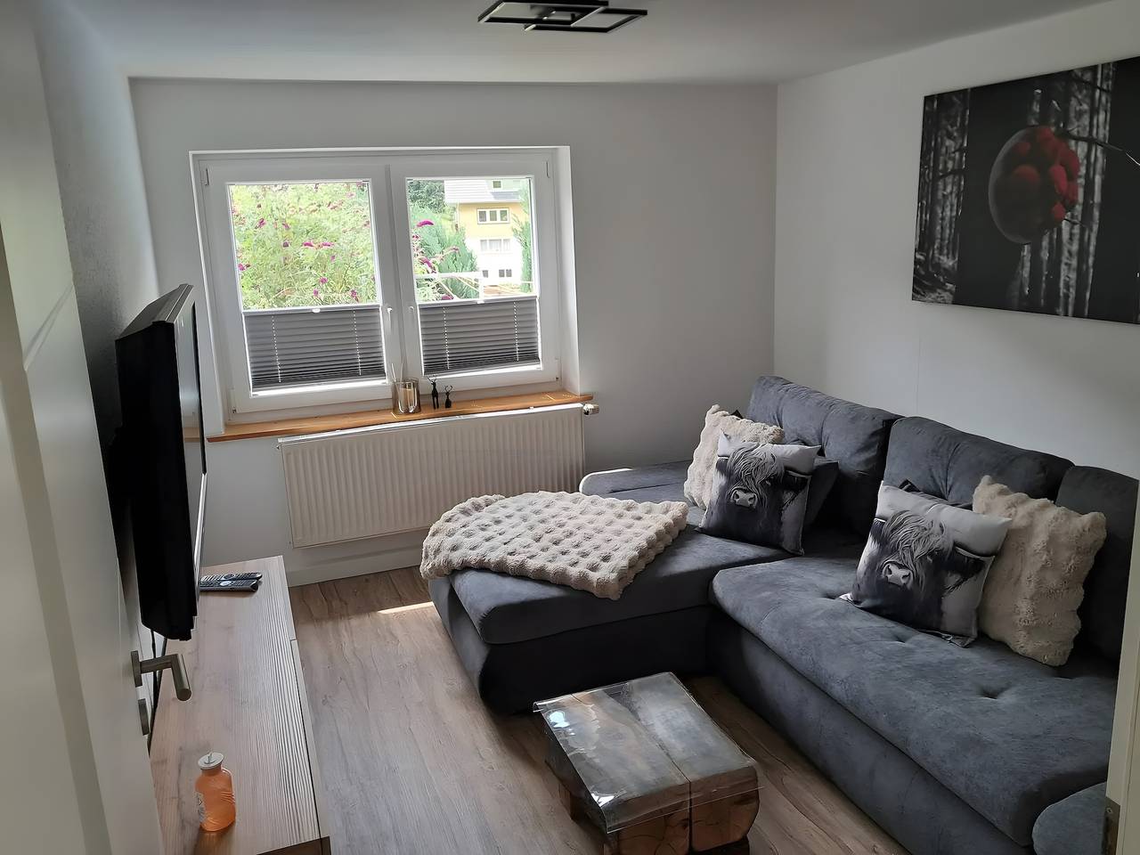 Ganze Wohnung, Apartment 'Kienzler's Zeitwerk' mit privater Terrasse und Wlan E- Ladestation in Schonach, Südschwarzwald