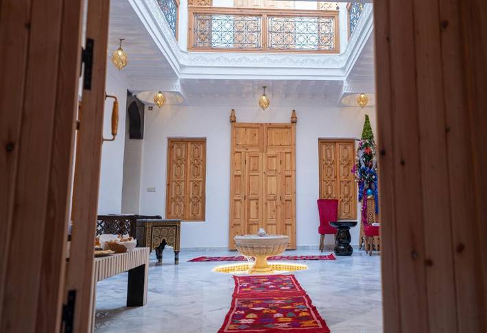 Maison d’hôte pour 2 personnes, avec balcon dans Jemaa el-Fnaa