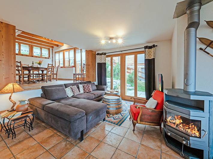 Ferienhaus für 10 Personen, mit Balkon und Terrasse sowie Sauna und Ausblick im Wallis - 3