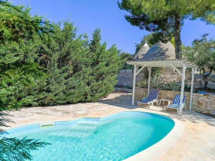 Casale per 4 persone, con Terrazza e Giardino nonché Piscina e Panorama in Salento