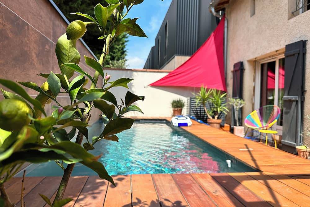 Maison au calme, petit jardin clos, piscine, 10´ Canal du Midi et 20´ Capitole in Minimes-Barrière de Paris (Toulouse), Toulouse