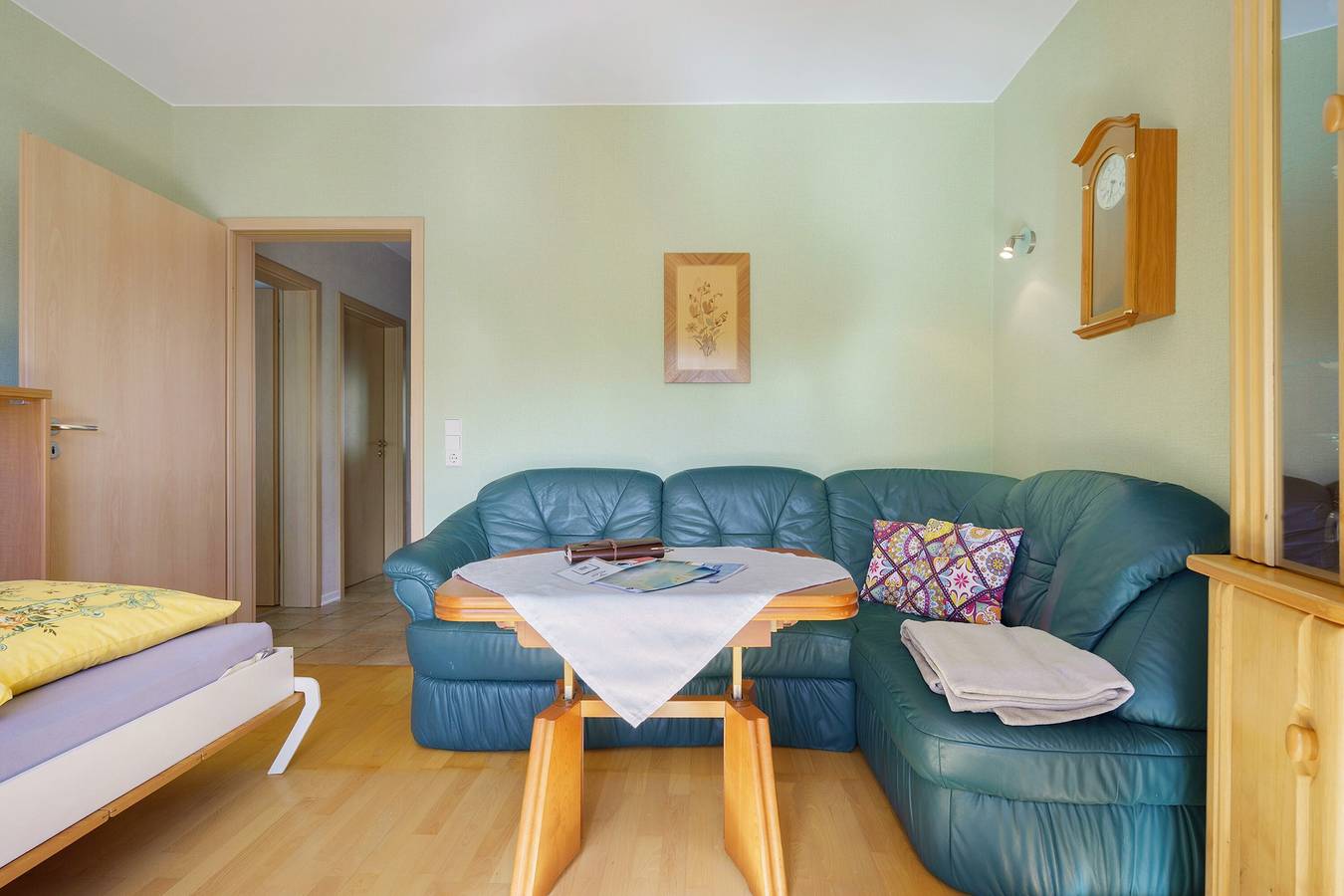 Ferienhaus 'Grün' mit gemeinsamer Terrasse und Wlan in Templin, Barnimerland Region