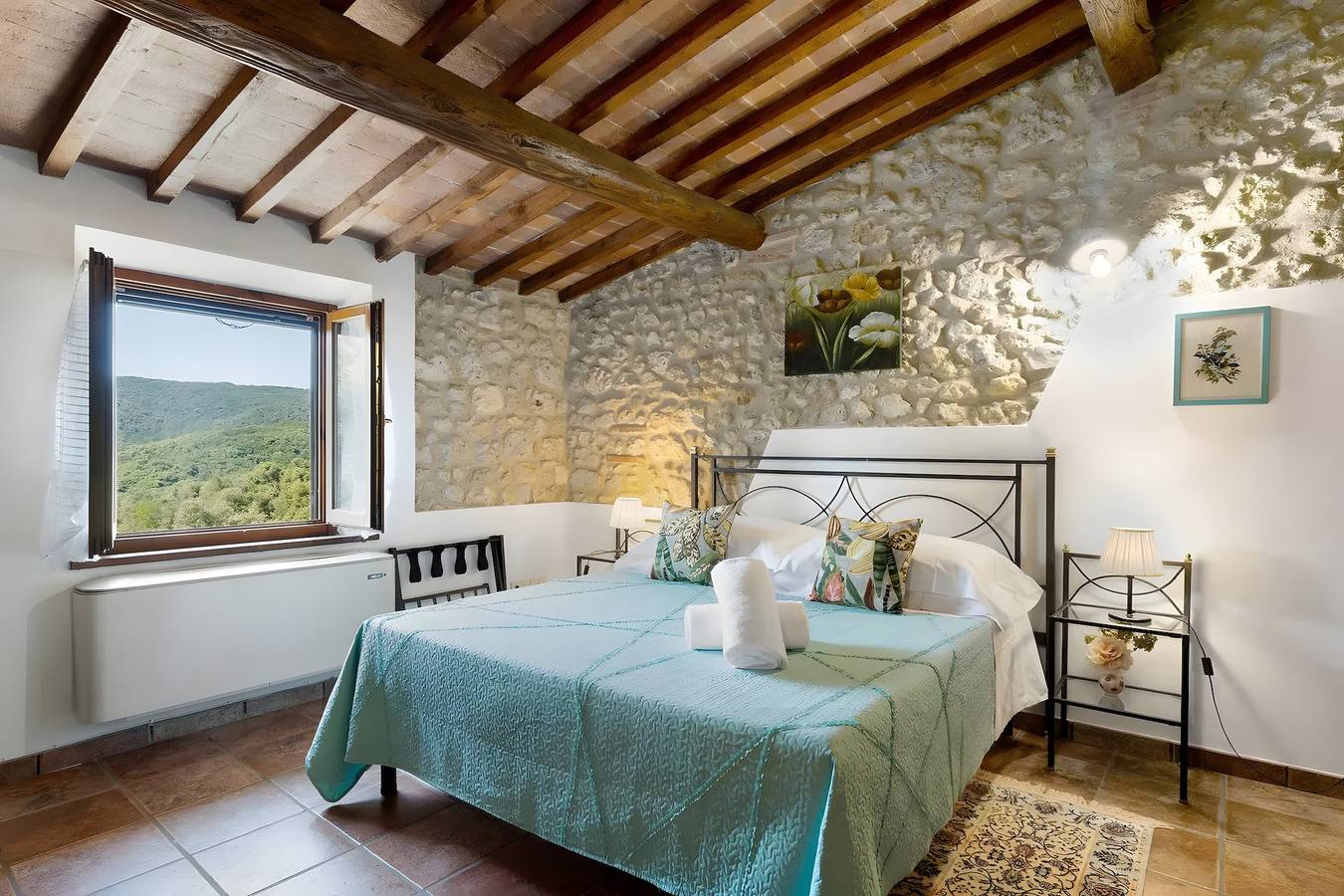 Ganze Wohnung, Ferienwohnung 'Casa Vacanze Etrusco - Ulivo' mit Klimaanlage in San Gimignano, Siena Provinz