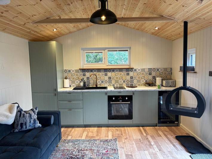 Chalet for 4 people, with Balcony and Terrace as well as View in Aviemore