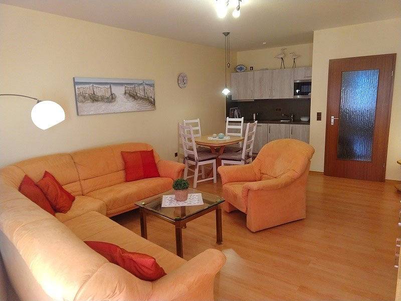 Ganze Ferienwohnung, Strandresidenz-Rosengarten - 2-Raum-Fewo 119/101 in Hafen Büsum, Hauptstrand Büsum