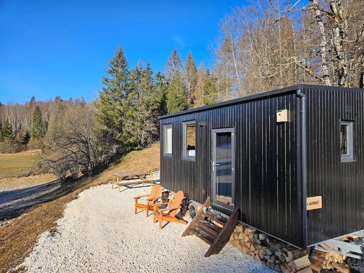 Gîte pour 4 personnes, avec Terrasse et Vue à Les Bouchoux