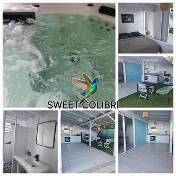 Gîte pour 2 personnes, avec terrasse ainsi que jacuzzi et jardin à Saint-Pierre (ville)