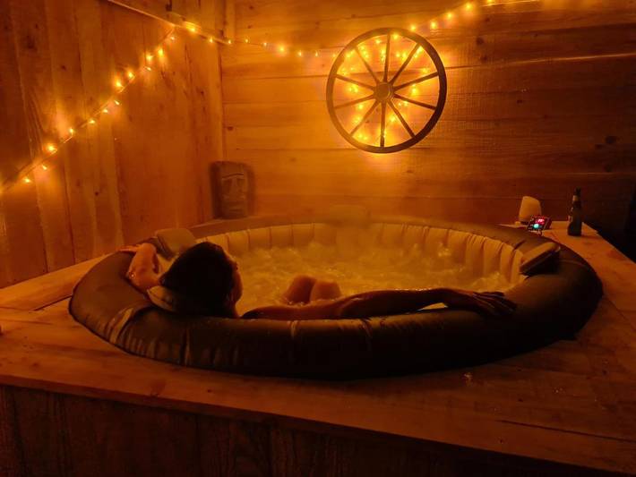 Location de vacances pour 2 personnes, avec terrasse et jardin ainsi que jacuzzi et sauna à Saint-André-en-Royans - 4