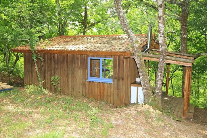 Chalet pour 2 personnes, avec Terrasse ainsi que Jardin et Vue