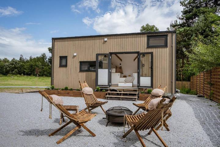 Ferienhaus für 4 Personen, mit Garten und Ausblick