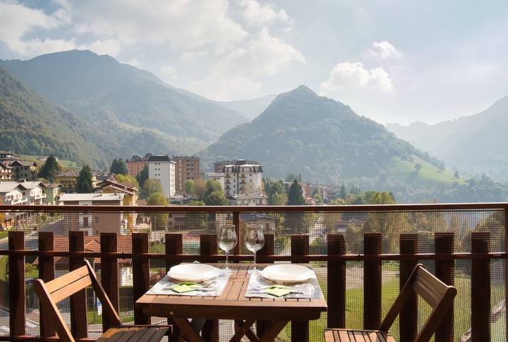 Appartement de vacances pour 3 personnes, avec terrasse et vue