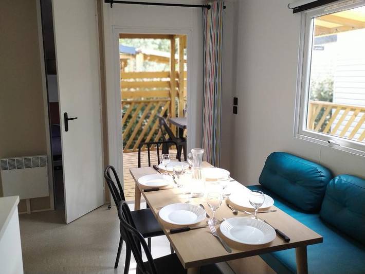Camping L'oliveraie - Mobilheim 8 personen - Irm Loggia in Laurens, Mittelmeerküste (Frankreich)