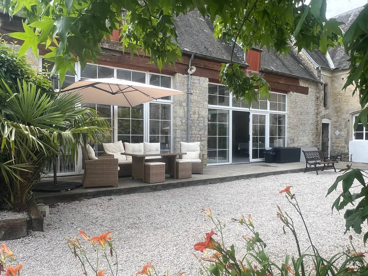 Appartement « Maison Lafosse » avec terrasse et jardin communs in Saint-Côme-du-Mont, Région de Saint-Lô