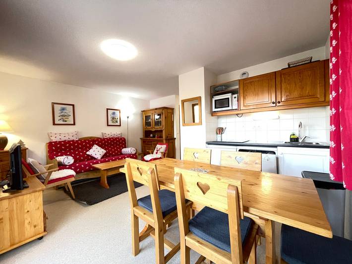 Appartement entier, Appartement cosy 6 pers, 2 chambres, balcon proche pistes in Valfréjus, Modane