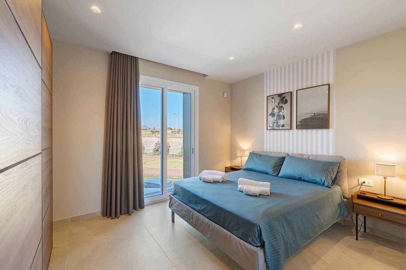 Appartement entier, Appartement 'Scirocco' avec balcon, Wi-Fi et climatisation in Santa Flavia, Province de Palerme