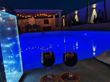 Cottage pour 8 personnes, avec terrasse ainsi que piscine et jardin à Villeneuve-de-la-Raho