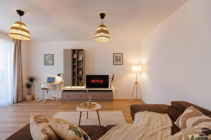 Appartement de vacances pour 2 personnes, avec Balcon ainsi que Terrasse et Vue