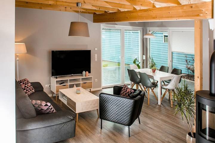 Ferienhaus für 6 Personen, mit Garten und Sauna