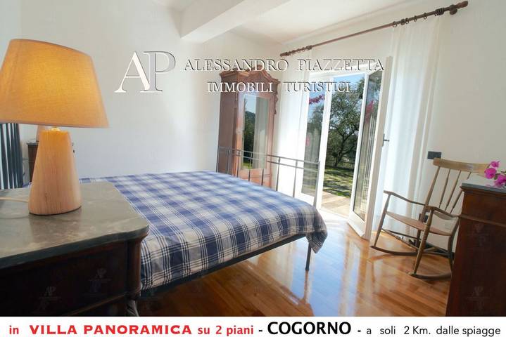 Appartamento intero, Villa tra gli ulivi - bellissima vista panoramica in San Salvatore, Cogorno