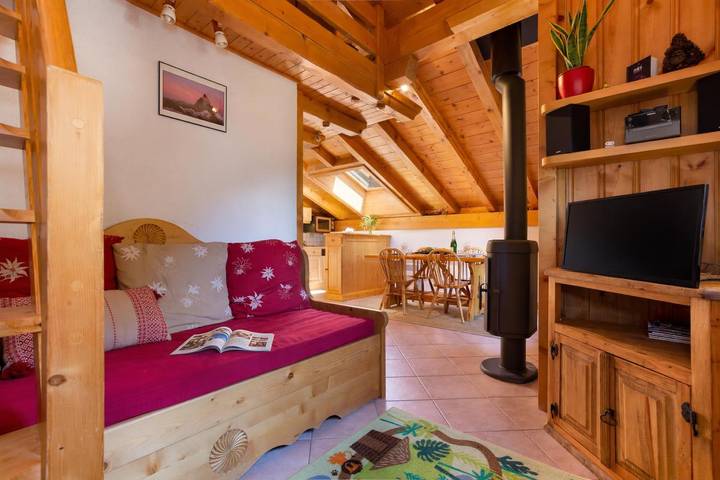 Chalet pour 6 personnes, avec balcon à Chamonix-Mont-Blanc - 4