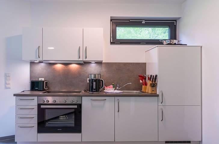 Appartement entier, Ferienwohnung "Maulwurfsgarten" mit Terasse am Krakower See in Am Wadehäng, Krakow am See