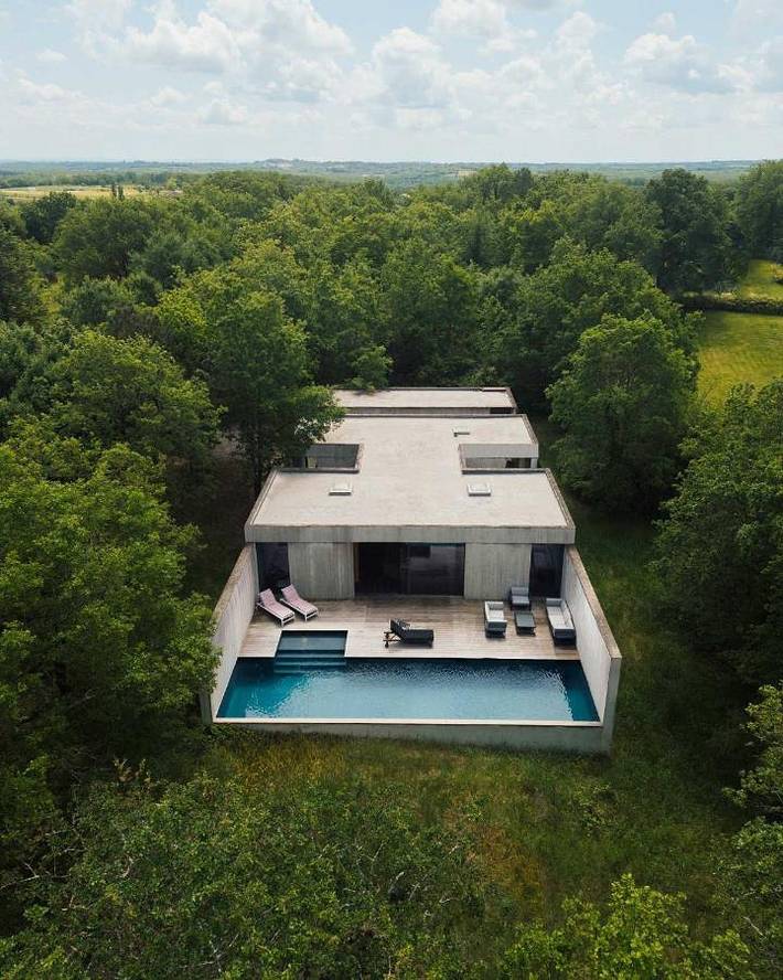 Maison de vacances pour 6 personnes, avec jardin ainsi que piscine et terrasse
