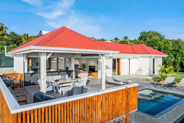 Villa pour 4 personnes, avec piscine ainsi que vue et jardin dans Marie-Galante - 4