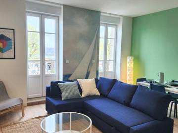 Gîte pour 2 personnes, avec vue et balcon, animaux acceptés dans Office De Tourisme De Concarneau