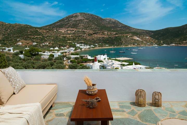 Vakantiewoning voor 2 personen, met uitzicht en balkon in Sifnos