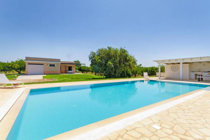 Villa con piscina per 5 persone, con Terrazza e Giardino nonché Piscina e Panorama a Gallipoli